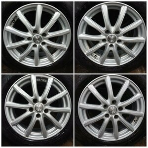 ★中古品★ヨコハマ アイスガード G075 225/60R17 5H PCD114.3 17×7J+39　トヨタナット専用ホイール【他商品と同梱歓迎】