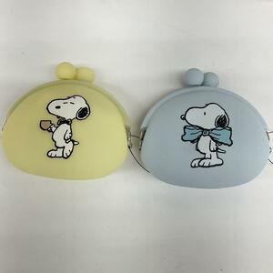 スヌーピーシリコンがま口　2点セット　スヌーピー　SNOOPY 財布コインケース