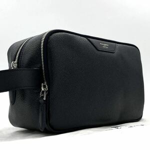 1円【未使用品】入手困難品 ペッレモルビダ PELLE MORBIDA セカンドバッグ クラッチ ハンド 手持ち鞄 メンズ レザー 革 ネイビー