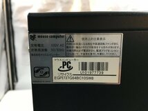 ♪▲【マウスコンピューター】デスクトップPC/Core i7 3770/SSD 120GB HDD 1TB EGPI737G64BC10SW Blanccoにて消去済み 1207 D 22_画像6