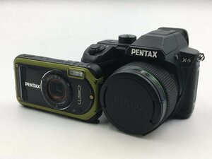 ♪▲【PENTAX ペンタックス】コンパクトデジタルカメラ 2点セット X-5/Optio W90 まとめ売り 1208 8
