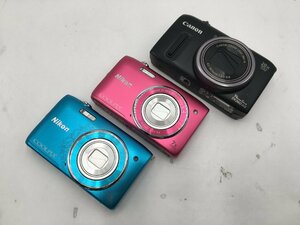 ♪▲【Nikon/Canon 】コンパクトデジタルカメラ 3点セット COOLPIX S3500/PowerShot SX260 HS まとめ売り 1208 B 8