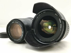 ♪▲【SIGMA シグマ】ZOOM-γ 3.5-4.2 f=21-35 MULTI-COATED 他 キャノン用 一眼レフカメラレンズ 2点セット まとめ売り 1227 8