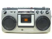 ビンテージレア? 昭和? 当時物 ラジカセ 不動(ラジオONのみ確認)「アイワAIWA TPR-858 FM/AM STEREO RADIO CASSETTE RECORDER」ジャンク _画像2