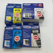 ◎(A10)未開封 未使用 brotherブラザー 純正インク LC１０BK-２PK/LC-10BK/10C/10Y/10Y　計4点 まとめ セット_画像1