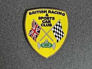 BRSCC yellowtail tissue racing sports grill badge car badge beautiful goods 