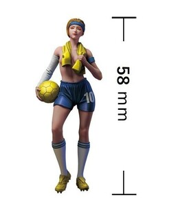 [ шкала H58mm] полимер resin фигурка sexy футбол девушка прекрасный девушка не крашеный не собранный 