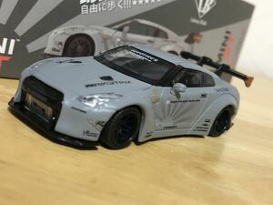 1/64 MINI GT 3 LB☆Works NISSAN GT-R リバティーウォーク　マットグレー　右ハンドル　開封美品！※本文必読願います