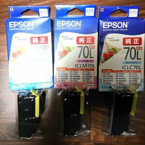 【迅速発送】fセット★EPSON カラリオ 純正 インク さくらんぼ 3色 新品