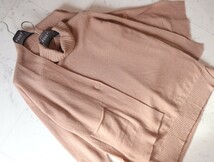 美品★レリアン Leilian★近年タグ★カシミヤ100％★抜け感カーディガン&インナー ツインニットアンサンブル size 9 ～L/LL相当～_画像6