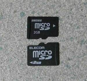 ADTEC ELECOM microSD card 2GB 2 pieces set 