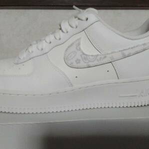 NIKE AIR FORCE 1 Low 07 WMNS Essential White Paisley ナイキ エアフォース1 ホワイト ペイズリー 27cmの画像3