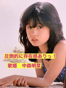 額装品★中森明菜★80年代の圧倒的存在感のAKINAちゃん★当時印刷物★A4サイズ★額入り★復帰間近？？★送料込み★