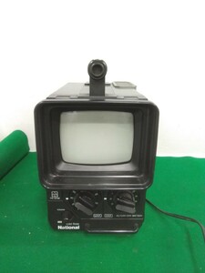 g_t Q063 National white black transistor tv (TR-509E)* collection * antique * electrical appliances * tv * Vintage * National 