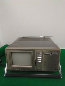 g_t Q064 Hitachi color tv (C6-600)* collection * antique * electrical appliances * color tv * tv * Hitachi * Showa Retro 