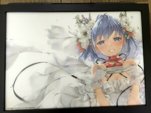 なつめえり先生☆額装済☆A４サイズ・非売品・クリアポスター