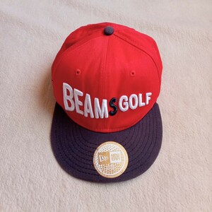 BEAMS GOLF ビームスゴルフ×NEW ERA ニューエラ キャップ★赤