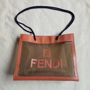 FENDI フェンディ メッシュ トートバッグ★オールド