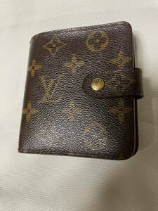 LOUIS VUITTON ルイヴィトン モノグラム　コンパクトジップ　二つ折り財布　ラウンドファスナー　MI0080 クラシック