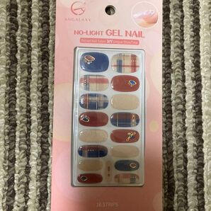 ANGALAXY ジェルネイルシール チェックネイル