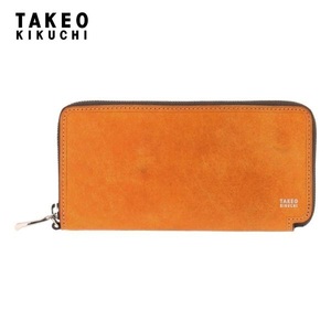 新品 TAKEO KIKUCHI タケオキクチ 定価1,9万 牛革 長財布 ラウンドファスナー仕様 キャメル この他にも出品中です♪ TK15007