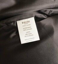 最高級※定価16万◆イタリア・ミラノ発*BOLINI*プレミアムライン・最上級ラムスキン/羊革・レザージャケット・イタリア48/L_画像7