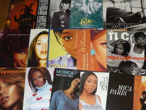 女性R&B 輸入盤12インチ14枚 /Beyonce/Janet Jackson/Mica Paris/Kelis/Monica/Patra/Mylin/Gina Thompson/Chaka Khan/Faith Evans/TLC/他