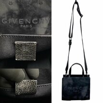 極 美品 希少品 GIVENCHY ジバンシィ Gトート ミニ キャンバス レザー 本革 2way ハンドバッグ ミニ トートバッグ ショルダーバッグ 21827_画像4