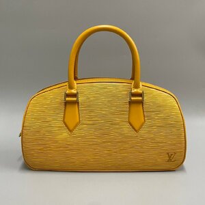 美品 希少品 LOUIS VUITTON ルイヴィトン ジャスミン エピ レザー 本革 ハンドバッグ ミニ ボストンバッグ タッシリイエロー 77076