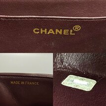 1円 極美品 箱付 シール有 3番台 CHANEL シャネル シェブロン Vステッチ ラムスキン 2way ハンドバッグ ショルダーバッグ ブラウン 70755_画像3