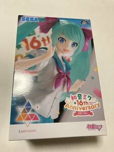 ● 初音ミク Luminasta ルミナスタ 16th Anniversary KEI Ver. 全1種 フィギュア プライズ セガ 新品 未開封