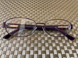 【新品】レンズ交可能　GUCCI　メガネ　4248　パープル　ブラウン　紫　茶　グッチ　眼鏡　ケース、クロス付　
