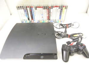 SONY Sony PS3 PlayStation3 PlayStation 3 black CECH-3000A body + controller game great number together Junk set 