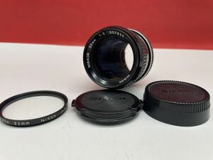 ＊ Nikon Ai NIKKOR 85mm 1:2 カメラレンズ LENS 単焦点 ニッコール 絞り羽動作確認済み ニコン 