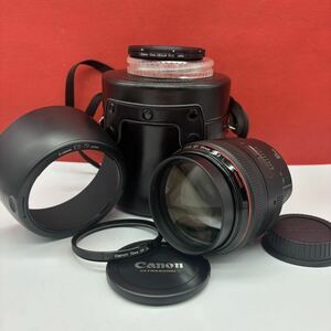 ◆ 【防湿庫保管品】 Canon LENS EF 85mm F1.2 L ULTRASONICカメラレンズ 単焦点 レンズフード(ES-79) AF動作確認済 キャノン