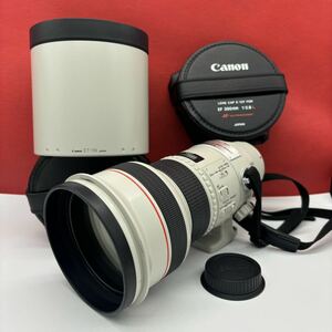 ◆ 【防湿庫保管品】 Canon LENS EF 300mm F2.8 L カメラレンズ ULTRASONIC 白レンズ ET-118 フード AF動作確認済 キャノン