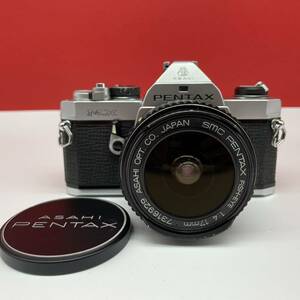 □ PENTAX MX フィルムカメラ 一眼レフカメラ ボディ シルバー SMC PENTAX FISH-EYE 17mm F4 レンズ 動作確認済 現状品 ペンタックス