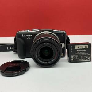 □ Panasonic LUMIX DMC-GF6 ミラーレス一眼レフカメラ G VARIO 1:3.5-5.6/14-42 レンズ ジャンク ブラック バッテリー パナソニック