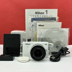 ◆ Nikon 1 J1 ミラーレス 一眼レフカメラ ボディ 1 NIKKOR 10-30mm F3.5-5.6 VR レンズ 通電確認済 動作未確認 現状品 ニコン