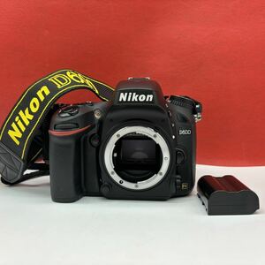 ◆ 【防湿庫保管品】 Nikon D600 FX ボディ デジタル一眼レフカメラ シャッター、フラッシュOK バッテリー付属 ニコン