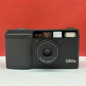 ◆ RICOH GR1s コンパクトフィルムカメラ ブラック 28mm F2.8 動作確認済 シャッター、フラッシュOK リコー