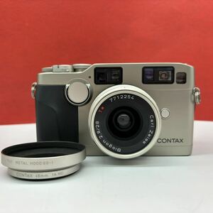 ◆ CONTAX G2 ボディ レンジファインダー Carl Zeiss Boigon 2.8/28 T* レンズ シャッターOK フィルムカメラ コンタックス