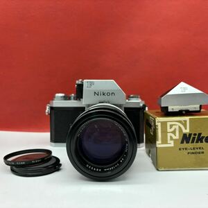 ◆ Nikon F FTN ファインダー フィルム一眼レフカメラ ボディ アイレベル NIKKOR-Q Auto F2.8 135mm レンズ シャッター、露出計OK ニコン