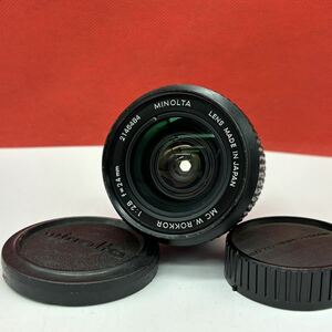 ◆ MINOLTA MC W.ROKKOR F2.8 24mm カメラレンズ 単焦点 マニュアル ミノルタ