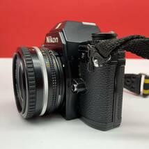 □ Nikon EM フィルムカメラ 一眼レフカメラ ボディ NIKKOR 50mm F1.8 Ai-s レンズ 動作確認済 シャッターOK 現状品 ニコン_画像4