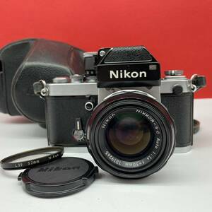 □ Nikon F2 フォトミック DP-1 フィルムカメラ 一眼レフカメラ ボディ NIKKOR-S.C Auto F1.4 50mm レンズ 動作確認済 現状品 ニコン