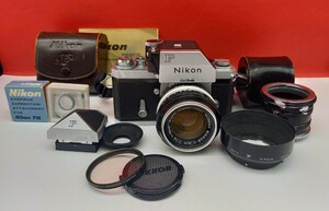 ■ Nikon F フォトミック FTN ボディ NIKKOR-S F1.4 50mm レンズ 動作確認済 シャッター、露出計OK フィルム一眼レフカメラ 付属品 ニコン