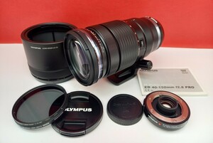 ■ OLYMPUS M.ZUIKO DIGITAL ED 40-150mm F2.8 PRO カメラ レンズ 動作確認済 オートフォーカス TELECONVERTER MC-14 オリンパス 