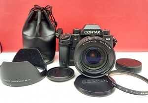 ■防湿庫保管品 CONTAX N1 ボディ フィルム一眼レフカメラ Vario-Sonnar 3.5-4.5/24-85 T* レンズ シャッター、露出計OK コンタックス