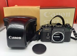 ■ Canon F-1 ボディ 一眼レフ フィルムカメラ 動作確認済 シャッター、露出計OK 箱付き シリアルナンバー一致 キャノン